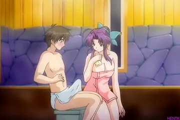 Busty girl gives her future ***-in-law his very first blowjob - Uncensored Hentai - free porn video