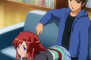 Hottie fingered from behind till she cums - Hentai Sex Cafe - free porn video
