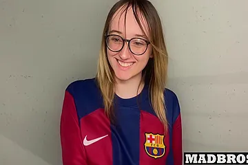 A Barcelona Supporter Fucked By Psg Fans In The Corridors Of The Football Stadium !!! 7 Min - free porn video