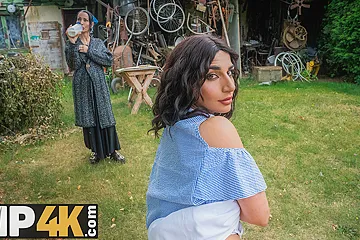 HUNT4K. Hunter loved the outdoor sex with a hot brunette chick - free porn video