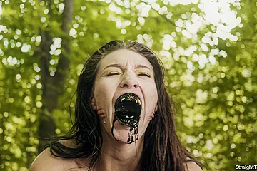 Still unsatisfied the THING FROM THE LAKE is out for pussy - free porn video