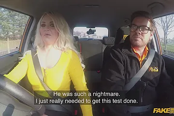 Ryan Ryder And Louise Lee - Busty Tattooed Blonde Getting Fucked Before Her Driving Test - free porn video