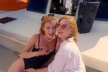 Taking Turns Fucking The Redheads Hotties On The Yacht - free porn video