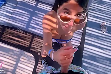 Amanda Rabbit And Daniel Lopez In Sex With A Stranger On The Terrace Of An Outdoor Hotel Free 10 Min - free porn video