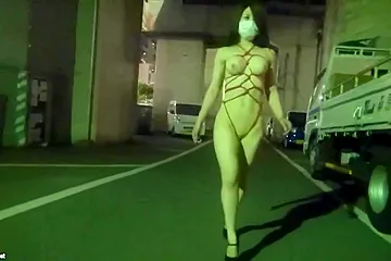 Japenese Babe Public Naked Solo - free porn video