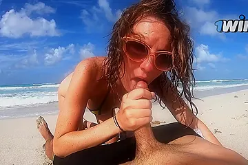 Risky Beach Encounters: Bold Blowjobs Under The Sun And Wild Hotel Nights With Intense Toy With Couple Sex - free porn video