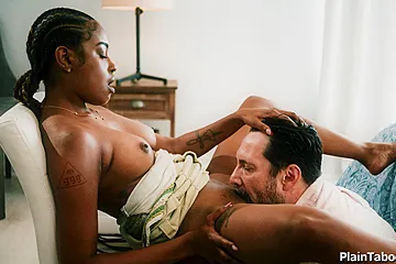 You shouldnt have spied on me stepdad now I make you lick me - free porn video