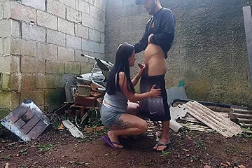 Eating A Girl At A Party, In The Back Of The Farm - free porn video