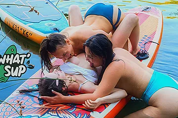 3 Girls, 1 SUP at ClubSweethearts - free porn video