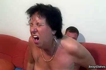 Big Cock Guy Fucks German Mature - free porn video