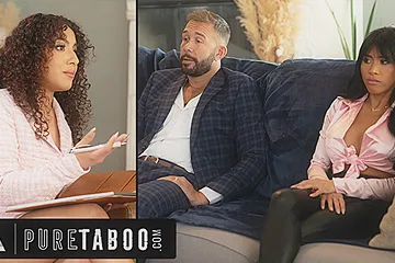 PURE TABOO Ember Snow Tricks Therapist Liv Revamped To Satisfy More Than Husband s Wandering Eyes - free porn video