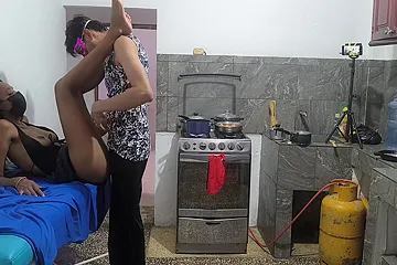 I Was Visiting My Neighbor And Then The Man I Like So Much Arrived To Make Us Morbid - free porn video