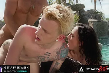Bisexual Fun Between Gorgeous Her Man And His Lover - Victoria Sunshine - free porn video