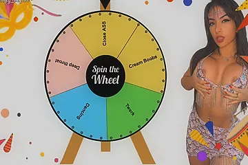 Wheel Of Sex Game Anal Beads Buttplug With Emanuelly Raquel - free porn video