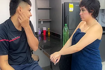I Order A Delivery, But I Like The Delivery Mans Huge And Delicious Cock Better, So I Ask Him To Stick It In Me - free porn video