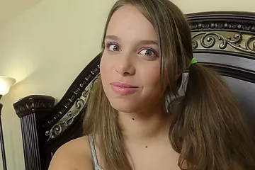 Kasey Warner, Liza Rowe And Mike Hunt - Pig Tailed Teen Sucks And Fucks A Hard Dick Dry - free porn video