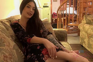 Britney Blue In Pov Is On The Couch Trying To Get You Horny. With Her Beauty, Its Not That Hard. She Gets You Into The Bedroom And Makes You Nice And Har - free porn video