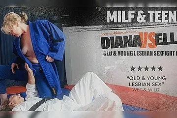 Ellis Courtney - Diana 57 Year Old Milf Diana Gets Wet With 26 Year Old Ellis In This Old & Young Lesbian Sexfight Match - free porn video